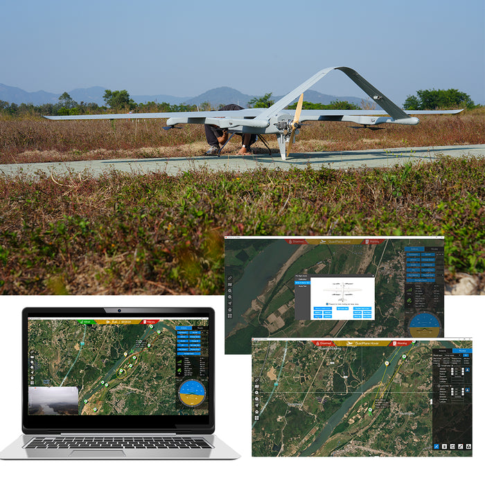 Sky Whale Max Hybrid Heavy Lift Long Endurance VTOL Fixed Wing UAV