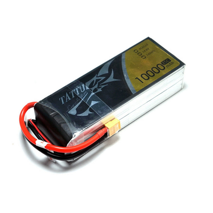 Gens Tattu 10000mAh 14.8V 25C 4S1P Lipo Battery Pack Without Plug