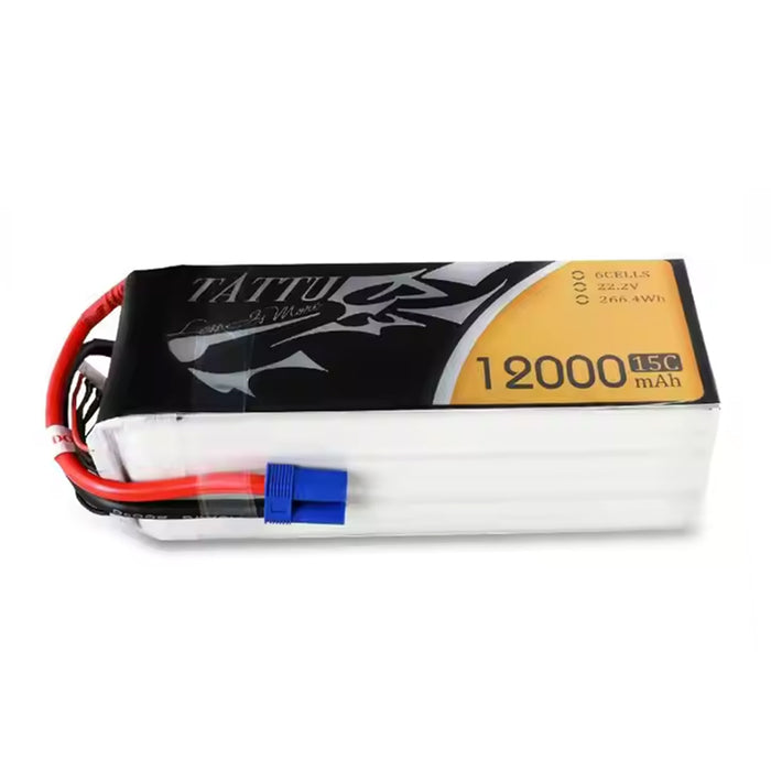 Gens Tattu 12000mAh 6S1P 15C Lipo Battery Pack With EC5 Plug