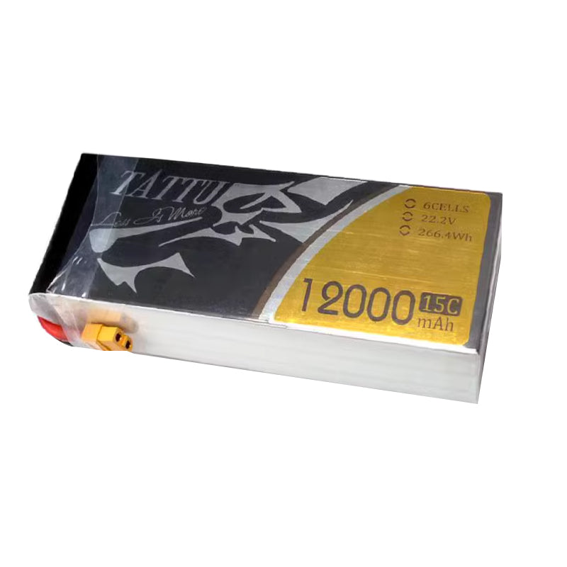 Gens Tattu 12000mAh 6S1P 15C Lipo Battery Pack With XT90 Plug